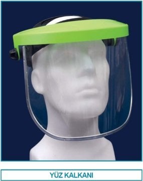 İSOLAB 080.40.010 yüz kalkanı (1 adet)