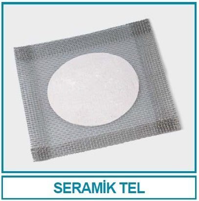 İSOLAB 050.06.001 seramik tel - 160 x 160 mm (1 adet)