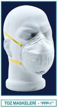 İSOLAB 080.41.001 maske - toz koruma - FFP1 (10 adet)