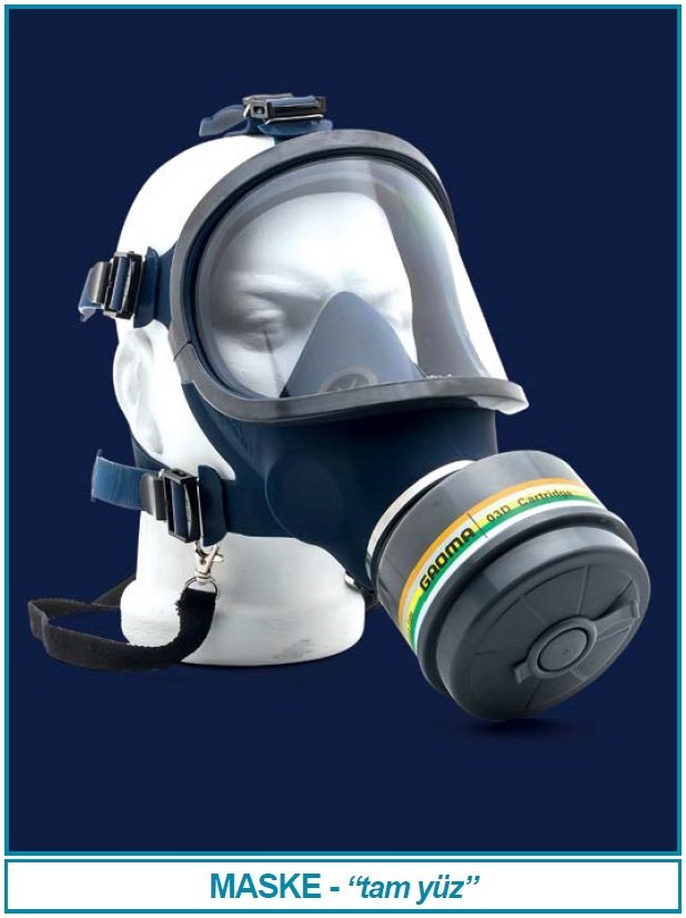 İSOLAB 080.45.001 maske - tam yüz (1 adet)