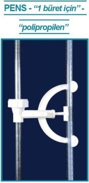 İSOLAB 018.06.001 büret pensi - P.P - tek büret için (1 adet)