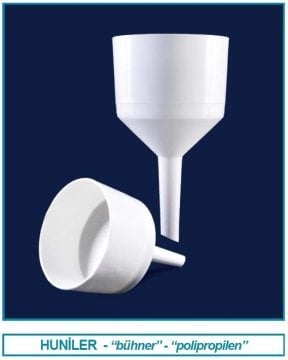 İSOLAB 042.02.090 huni - bühner - P.P - iç çap 90 mm (1 adet)