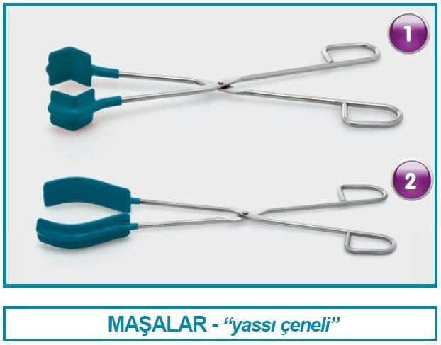 İSOLAB 026.03.002 beher maşası - yassı çeneli (1 adet)