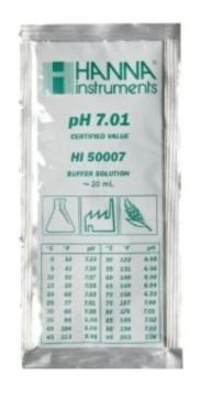 HANNA HI50007-02 pH 7.01 - 25oC Teknik Kalibrasyon Tampon Torbaları, (25 x 20mL)