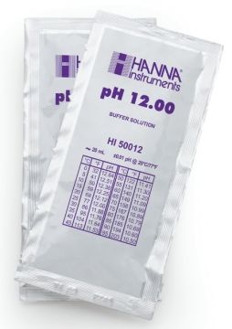 HANNA HI50012-02 pH 12.00 - 25oC Teknik Kalibrasyon Tampon Torbaları, (25 x 20mL)