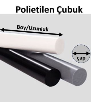 100 mm Polietilen Çubuk PE 300