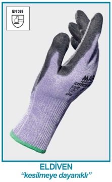İSOLAB 080.25.007 eldiven - kesilmeye dayanıklı - small (1 çift)