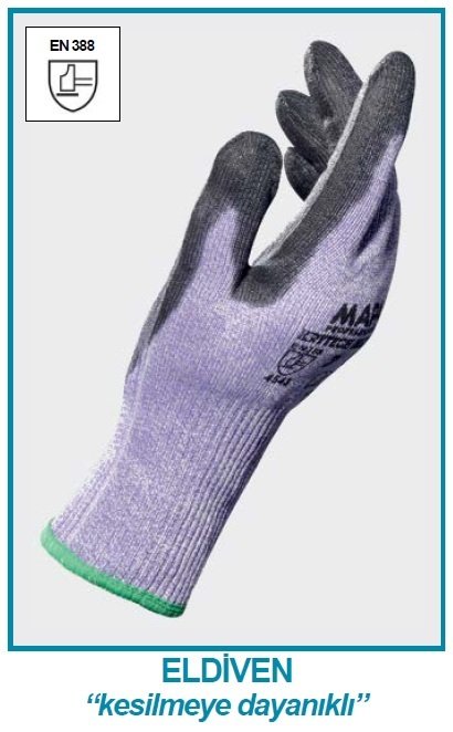 İSOLAB 080.25.010 eldiven - kesilmeye dayanıklı - Xlarge (1 çift)