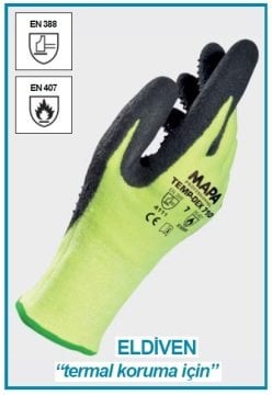 İSOLAB 080.26.008 eldiven - termal koruma - medium (1 çift)