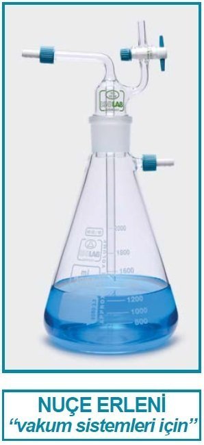 İSOLAB 043.06.001 manifold düzenek nuçe erleni - 2000 ml (1 adet)