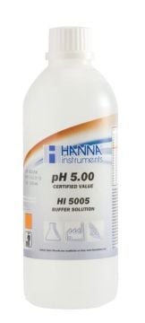 HANNA HI5005 pH 5,00 - 25oC Teknik Kalibrasyon Tamponu, 500 mL