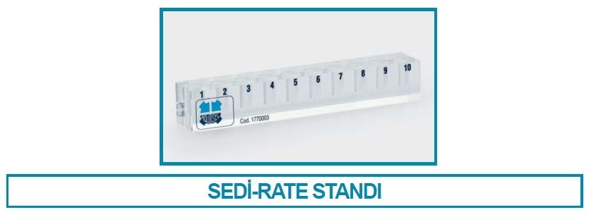 İSOLAB 085.02.001 sedi-rate tüp standı- 10 tüp icin (1 adet)