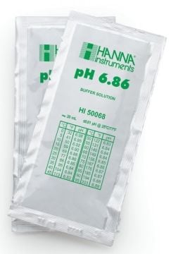 HANNA HI50068-02 pH 6.86 - 25oC Teknik Kalibrasyon Tampon Torbaları, (25 x 20mL)