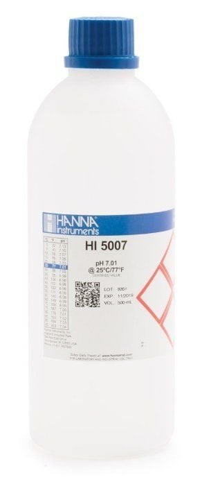 HANNA HI5007 pH 7.01 - 25oC Teknik Kalibrasyon Tamponu, 500 mL