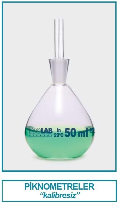 İSOLAB 023.01.050 piknometre - kalibresiz - 50 ml (1 adet)