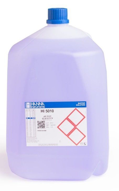 HANNA HI5010-V08 pH 10,01 - 25oC Menekşe Teknik Kalibrasyon Tamponu, (2) 1 Gal. (3,78L)