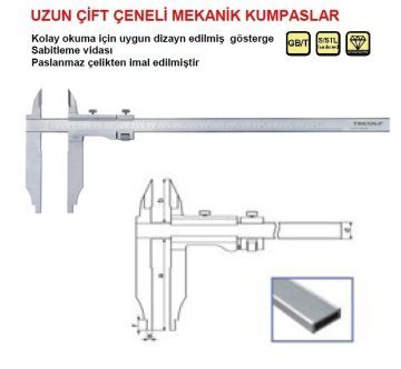 Uzun Çift Çene Mekanik Kumpas 32in800/150/0.05mm
