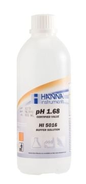 HANNA HI5016 pH 1.68 - 25oC Teknik Kalibrasyon Tamponu, 500 mL