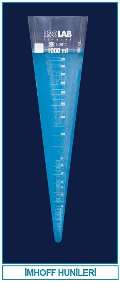İSOLAB 043.21.001 imhoff hunisi - SAN - musluksuz (1 adet)