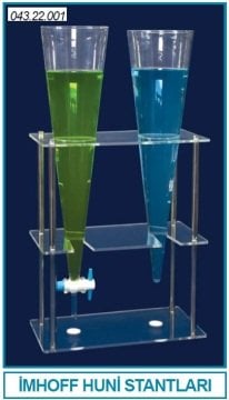 İSOLAB 043.22.001 imhoff huni standı (1 adet)