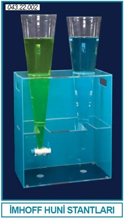 İSOLAB 043.22.002 imhoff huni standı - akrilik (1 adet)