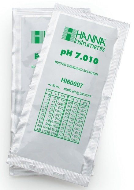 HANNA HI60007-02 pH 7.010 - 25oC Millesimal Kalibrasyon Tampon Torbaları, (25 x 20mL)