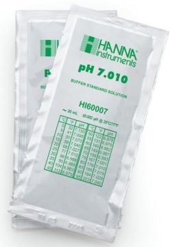 HANNA HI60007-02 pH 7.010 - 25oC Millesimal Kalibrasyon Tampon Torbaları, (25 x 20mL)