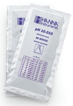 HANNA HI60010-02 pH 10.010 - 25oC Millesimal Kalibrasyon Tampon Torbaları, (25 x 20mL)