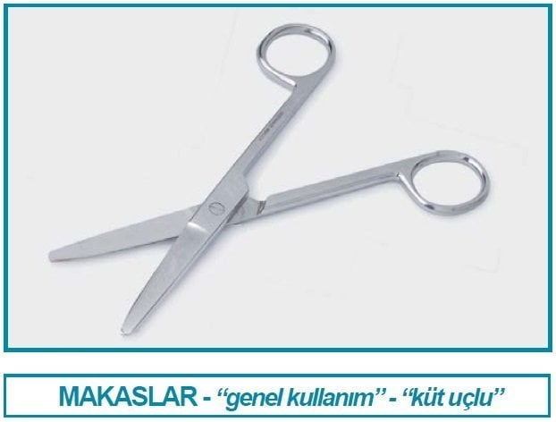 İSOLAB 048.23.160 makas - laboratuar için - küt/küt - 160 mm (1 adet)