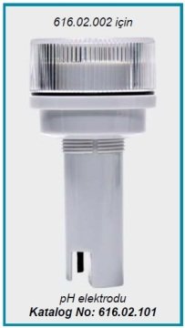 İSOLAB 616.02.101 pH elektrodu - 616.02.002 için (1 adet)