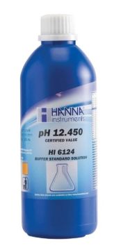 HANNA HI6124 pH 12.450 - 25oC Millesimal Kalibrasyon Tamponu, 500 mL