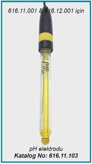 İSOLAB 616.11.103 pH elektrodu (1 adet)
