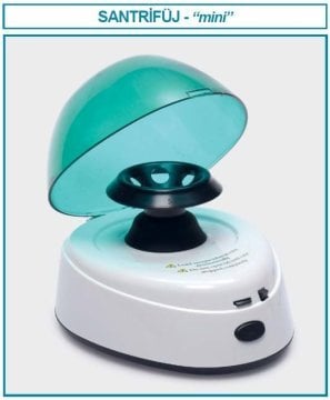 İSOLAB 603.01.001 santrfüj - mini - 7000 RPM - LCD göstergeli (1 adet)