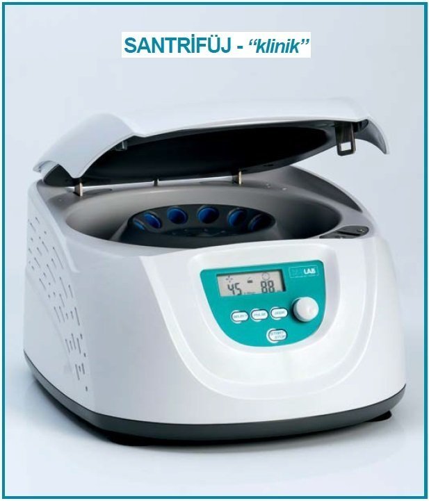 İSOLAB 603.05.001 santrfüj - klinik - LCD göstergeli (1 adet)