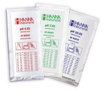 HANNA HI70006P pH 6,86 - 25oC Kalibrasyon Tampon Torbaları, (25 x 20mL)