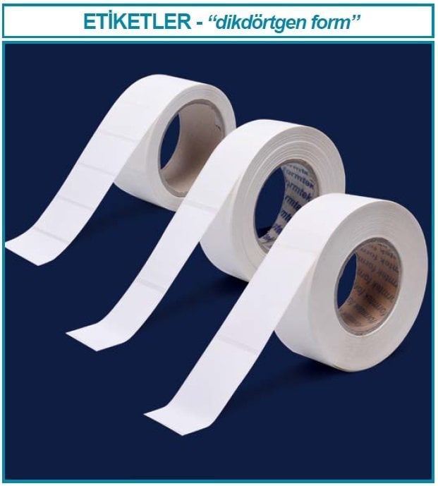 İSOLAB 099.03.050 etiket - dikdörtgen - 30 x 50 mm (1000 etiket)