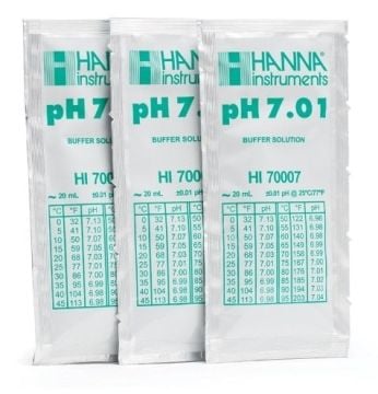 HANNA HI70007P pH 7.01 - 25oC Kalibrasyon Tampon Torbaları, (25 x 20mL)