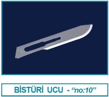 İSOLAB 048.51.010 bistüri ucu - no:10 (100 adet)
