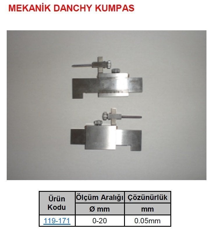 Mekanik Danchi Kumpas 0-20mm