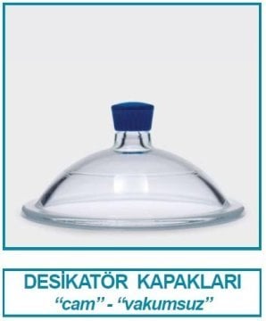 İSOLAB 039.06.250 desikatör kapağı - vakumsuz - çap 250 mm (1 adet)