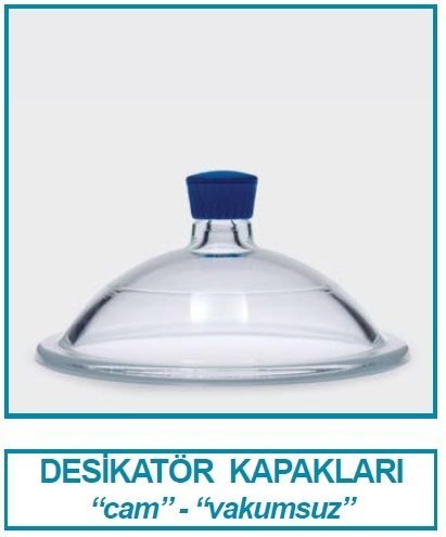İSOLAB 039.06.300 desikatör kapağı - vakumsuz - çap 300 mm (1 adet)