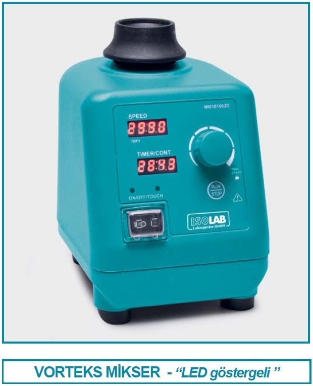 İSOLAB 622.03.001 karıştırıcı - vorteks - LED göstergeli (1 adet)