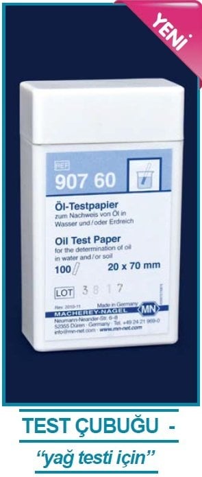 İSOLAB 101.03.007 test strip - yağ analizi için test çubuğu (100 çubuk)