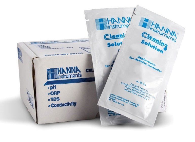 HANNA HI700636P Şarap Lekeleri için Temizleme Solüsyonu (Şarap Yapımı), (25) 20 mL'lik poşetler