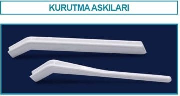 İSOLAB 071.01.101 kurutma askısı çubuğu - büyük (16 adet)