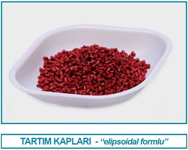 İSOLAB 037.15.100 tartım kabı - P.S - elips form - beyaz - 100 ml - gamma steril (10 adet)