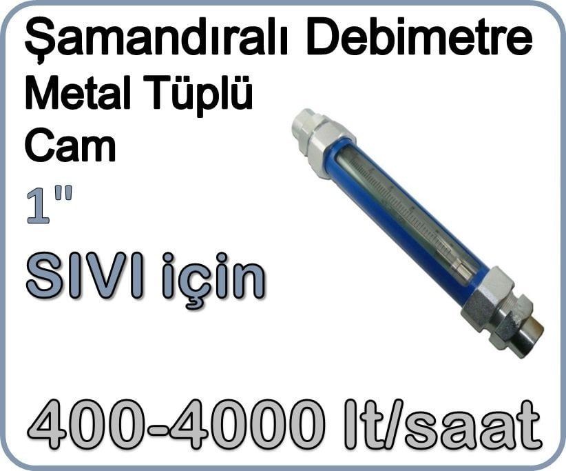 Metal Tüplü Şamandıralı Sıvı Rotametre 400-4000 lt/saat 1''
