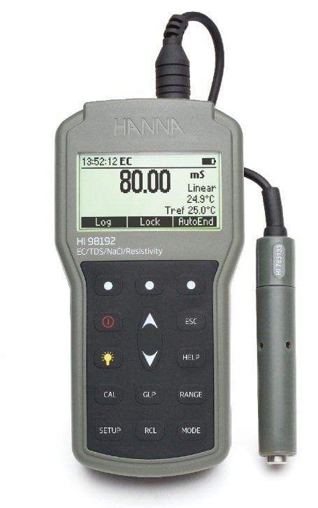 HANNA HI98192 Profesyonel Suya Dayanıklı Taşınabilir pH / ORP / ISE Metre