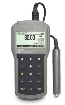 HANNA HI98192 Profesyonel Suya Dayanıklı Taşınabilir pH / ORP / ISE Metre