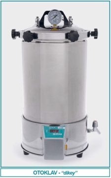 İSOLAB 601.02.024 otoklav - dik tip - 24 lt (1 adet)
